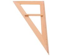 BESPORTBLE Righello e Squadra Triangolare in Legno per Insegnanti Goniometro Semicircolare Strumento Didattico e Miglioramento della Comprensione Geometrica per Attività di Insegnamento