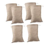 BESPORTBLE Sacchetti Coulisse in Juta 20x30 Cm 6 Pezzi per Verdure