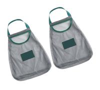 BESPORTBLE Sacchetti di Rete per Verdure e Aglio 2 Pezzi, Borsa a Rete Appesa per Cipolle e Frutta, Design Traspirante, Riutilizzabile, per Cucina e Dispensa Salvaspazio