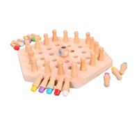 BESPORTBLE Scacchi Memoria in Legno per Educativo Montessori per Sviluppo Intelligenza e Coordinazione da Sicuro e Levigato per Anni