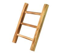 BESPORTBLE Scaletta Portasciugamani in Legno Rustico a 2 Livelli Mini Scala Decorativa Stile Fattoria per Bagno e Cucina Mensola a Scala Compatta per Asciugatura e Organizzazione Multiuso