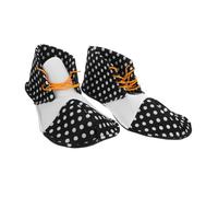 BESPORTBLE Scarpe Clown Cosplay Nere e Bianche Leggere e Accessori per Costume Halloween e Scarpe Prom Party per Performance e Feste
