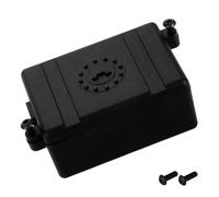 BESPORTBLE Scatola del Ricevitore Simulazione Mini Supporto a Parete per avvolgitubo in Metallo Piano Piastra in Silicone Custodia Antipolvere del Ricevitore plastica Nero