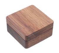 BESPORTBLE Scatola in Legno Noce per Monete Singole e Medaglie con Chiusura Magnetica e Fodera Morbida Design Vintage Compatto per Esposizione e Conservazione