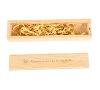 BESPORTBLE Scatola Legno Sturdy per Test di Gravidanza con Conservazione Ricordi Donna Incinta Custodia Keepsake per Impronta Mani Piedi e Mementi