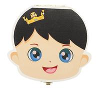 BESPORTBLE Scatola Porta Dentini Latte in Legno Vivace Per Ragazzo Ragazza Organizer Decorativo Per Denti Da Latte Contenitore Sicuro e Divertente Per Ricordi Di Ragazzo Ragazza