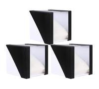 BESPORTBLE Scatola Porta Orologi e Gioielli in Plastica Trasparente Nero 3 Pezzi, Design Portatile e Raffinato per Viaggio o Tavolo da Toeletta