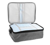 BESPORTBLE Scatola Portadocumenti Ignifuga Serratura Contenitore Per Certificati e Documenti Organizer Multistrato Per Oggetti Come Passaporti e Contanti