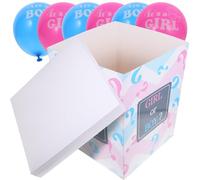 BESPORTBLE Scatola Rivelazione Sesso Palloncini Rosa e Blu Set 1 Pezzo per Festa Shower e Compleanno Decorazione Gender Reveal