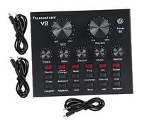 BESPORTBLE Scheda Audio Domestica Per Computer Scheda Audio Per Streaming Live e Ktv Mixer Musicale Effetti Sonori Riscaldamento Cambio Voce Maschile-femminile Modalità Schivata Automatica