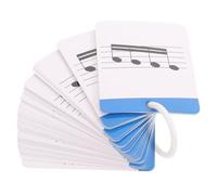 BESPORTBLE Schede Didattiche per Pianoforte per Imparare a Leggere le Note Musicali, Carte Ritmiche Musicali Resistenti per Principianti, Strumenti di Teoria Musicale Compatti