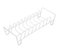 BESPORTBLE Scolapiatti da Cucina Compatto Bianco Porta Piatti e Ciotole in Materiale Stabile Organizer per Asciugatura e Conservazione Stoviglie Design Semplice e Salvaspazio per Bancone