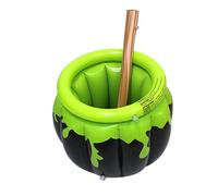 BESPORTBLE Secchiello Ghiaccio Gonfiabile Strega per Halloween Portabottiglie per Feste Indoor e Outdoor Cooler Capiente per Bibite e Ghiaccio Decorazione Tematica Party Spettrale