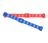 BESPORTBLE Segnapunti Multiuso Calcio Balilla 2 Pezzi in PP Stabile per Tavolo Gioco Calcio Balilla, Accessori per Ragazzo Ragazza Barra Rossa e Blu