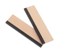 BESPORTBLE Sella Del Ponte Dobro in Acero Duro e Ebano Tagliata e Scanalata, Ponte Resofonico 7x1,93x0,32 Cm in Legno Piano in Ebano Per Chitarra Resofonica