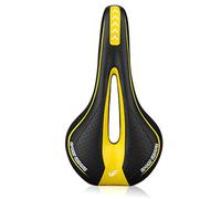 BESPORTBLE Sella per Bici Sella per Mountain Bike Strada Professionale MTB Seggiolino per Bicicletta Ciclismo Cuscino per Sedile (Nero Giallo)