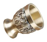 BESPORTBLE Set 1 Calice da Vino Vintage in Lega di Zinco Bicchierini da Whisky Mini Base Robusta Calici da Shot per Degustazione ed Esperienza di Bevuta Elegante