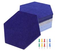 BESPORTBLE Set 10 Pezzi Pannelli in Feltro Adesivi Esagonali 9Mm Spessore 10X17X20Cm per Parete Bacheca Fotografica Decorativa Multifunzionale per Ufficio e Casa Pannelli da Parete