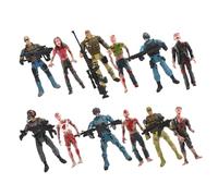 BESPORTBLE Set 12 Pezzi Action Figure Soldatini 10 CM 6 Zombi 96 CM e 6 Mercenari Modelli Flessibili in Plastica per Gioco e Collezione Giocattoli Interattivi per e Decorazioni Sceniche