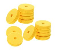 BESPORTBLE Set 12 Pezzi Gommini in Feltro Giallo per Piatti della Batteria, Accessori per Hi-hat Stand e Piatti, Facili da Sostituire per Prove e Performance Musicali