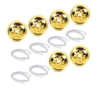 BESPORTBLE Set 12 Pezzi Stoppini di Cotone e Porta Stoppino in Alluminio per Lampade a Olio, Disco Porta Stoppino per Candele Fai da Te, Accessori per Creazione Candele e Decorazioni Festive