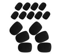 BESPORTBLE Set 15 Pezzi Mini Parabrezza Microfono in Schiuma Antivento Morbida, Copertura di Ricambio per Microfono Lavalier Wireless, Filtro Spugna Compatto per Uso Conferenze