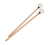 BESPORTBLE Set 2 Bacchette per Batteria in Manico in Legno Accessorio per Strumenti a Percussione Mazze per Timpani Nere e Bianche per Regalo a Musicisti