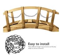 BESPORTBLE Set 2 Catene Metalliche per Ringhiera da Giardino 35X09 M Ganci Ferramenta per Altalena ad Alta Resistenza Kit Completo per Appendere Altalene Cesti e Lanterne Esterni