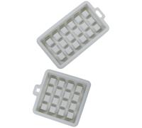 BESPORTBLE Set 2 Pezzi Stampi per Waffle in Silicone Alimentare Rettangolare e Quadrato per Dolci e Torte Uso Domestico e Professionale Facile da Sformare e Pulire Colori Blu