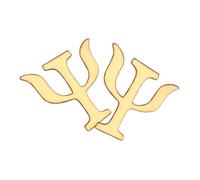 BESPORTBLE Set 2 Spille da Colletto Psicologia in Lega Dorata, Spille Creative Vintage Multiuso per Abbigliamento, Zaini e Accessori, Distintivi Eleganti Unisex per Outfit Quotidiani