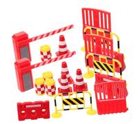 BESPORTBLE Set 22 Pezzi Segnali Stradali per Bambini, Giocattolo Educativo di Simulazione Traffico Mini Coni e Barriere, Materiale Sicuro e Resistente, per Gioco Creativo e Apprendimento Sociale