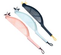 BESPORTBLE Set 3 Scolapiatti per Lavaggio Riso e Verdura, Colino Filtro per Detriti, Colino Compatto Ecologico da Cucina, Fissabile a Lavello e Pentola per Uso Domestico e Colore Casuale