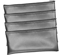 BESPORTBLE Set 4 Pezzi Custodie Porta Microfono in Pelle Pu Cerniera, Piccole e Leggere, Borsa Protettiva Anti-graffio Per Trasporto Microfono e Smartphone, Per Cantanti e Uso Portatile