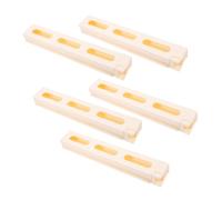 BESPORTBLE Set 5pezzi Porta Domino in Plastico Beige per Gioco del Treno Messicano, Accessori Meccanismo Ponte e Rampe per Divertimento in Famiglia a Gioco da Tavolo