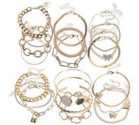 BESPORTBLE Set 6 Bracciali alla Caviglia e Cavigliere Donna Vintage Catena Moda Gioielli per Piedi Leggeri Delicati per Feste Natale Halloween ed Eventi Regalo Amiche Mamma Dama
