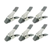 BESPORTBLE Set 6 Morsetti a Molla per Fondale da 4 Pollici Clip per Fotografia e Modellismo Morsetti in Ferro Ispessito Cuscinetto Antiscivolo e Impugnatura Ergonomica