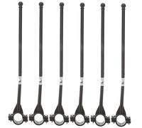 BESPORTBLE Set 6 Pezzi Asta Portabandiera Per Manubrio Bici, Supporto Resistente Per Bandiere Esterne, Tensione Regolabile Per Sicurezza Durante Feste e Pubblicità