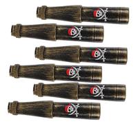 BESPORTBLE Set 6 Telescopi Monoculari Giocattolo Pirata in Metallo Bronzo, Cannocchiale per Bambini, Bomboniere Festa a Tema Pirata, Gioco Educativo per Esplorazione All’aperto