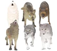 BESPORTBLE Set 7 Pezzi Giocattoli Animali Selvatici Per Bambini, Figure Educative Invernali Dettagliate, Decorazioni Artistiche Per Cameretta e Giochi All’aperto