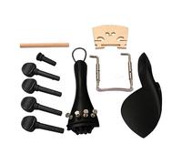 BESPORTBLE - Set Accessori Per Violino 4/4 in Legno DEbano - Comprendente Piroli e Mentoniera - Ideale Per Musicisti e Appassionati Di Strumenti Musicali