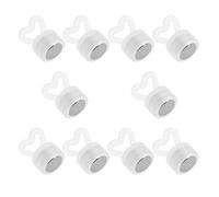 BESPORTBLE Set da 10 Pesi Pendenti a Forma di Cuore per Palloncini in Plastica Riutilizzabili, Peso Decorativo Stabile per Centrotavola di Matrimoni e Feste, Accessori Antigraffio