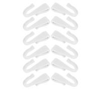 BESPORTBLE Set da 12 Ganci in Plastica per Scaffalature Metalliche Cucina, Clip Leggere e Resistenti per Appendere Utensili, Asciugamani e Accessori, per Organizzazione e Supporto Stabile