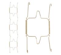 BESPORTBLE Set da 4 Ganci a Molla a U in Acciaio Inossidabile per Piatti da Parete Porta Piatti Decorativi Aggancio Semplice Supporto Resistente per Esposizione Artistici e Vintage