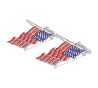 BESPORTBLE Set Di 2 Spille Con Bandiera Usa Spille Con Strass Per Il Memorial Day Per Da Uomo Accessorio Per Il 4 Luglio