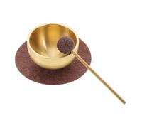 BESPORTBLE Set di Ciotole Tibetane Mini Portatile in Metallo con Mazza e Cuscino per Meditazione e Terapia del Suono Uso Domestico Strumento Musicale per Yoga e Rilassamento