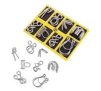 BESPORTBLE Set Di Puzzle Ad Anello Per Intelligenza 8 Pezzi, Giochi Di Logica Fibbia Puzzle Cervello, Rompicapo Tradizionale Cinese Per Ragazzo Ragazza e Adulti, Edizione Inglese Da 2 Set