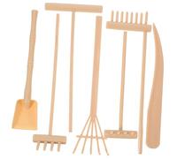BESPORTBLE Set Rastrelli Da Giardino Zen 7 Pezzi Per Meditazione e Decorazione Accessori Lisci Per Tavolo Zen, Kit Strumenti Mini Rastrello Per Paesaggi Di Sabbia e Rilassamento Mentale