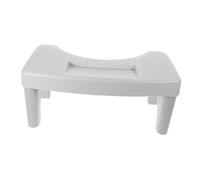 BESPORTBLE Sgabello Wc Ergonomico Per Adulti in Pp Resistente Antiscivolo Sgabello Bagno Compatto Multiuso Come Rialzo Toilette e Poggiapiedi Per Uso Quotidiano e Anziani