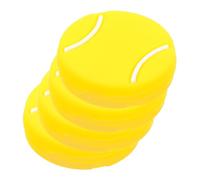 BESPORTBLE Smorzatori di Vibrazioni per Racchette da Tennis 4 Pezzi in Silicone Giallo, Ammortizzatori Antivibrazione Leggeri e Portatili per Controllo e Comfort nel Tennis, Accessori