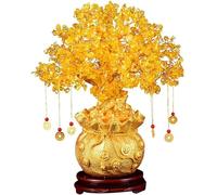BESPORTBLE Soldi Albero Feng Shui Bonsai per fortuna soldi buona fortuna guarigione bilanciamento citrino pietra preziosa albero per decorazioni fai da te per la casa e l'ufficio